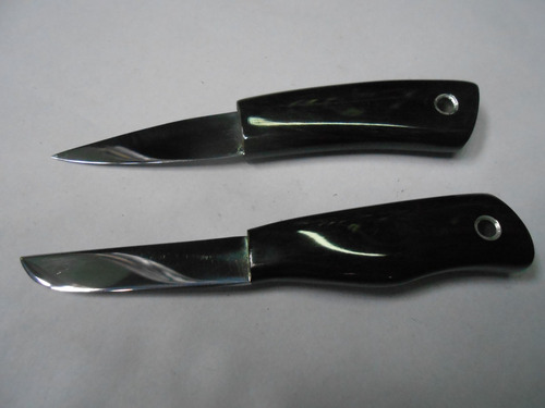 Mini Facas 10cm 2 Modelos A Escolher Cabo Chifre Unidade