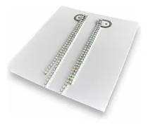 Comprar Aros Clips Strass \u002F Aros Strass Pasante \u002F Strass Tornasol.