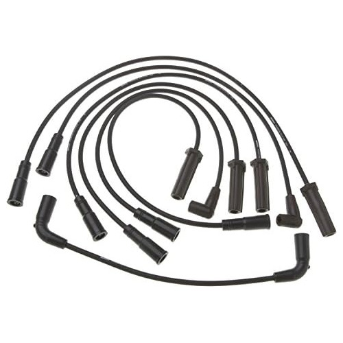 Conjunto De Cables De Bujías Profesionales 9746mm, Neg...