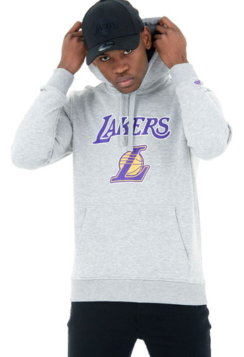 New Era Sudadera Los Lakers Nba Gris