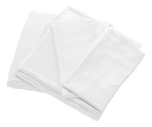 Kit Jogo De Cama 3 Peças Lençol Fronhas Branco - La