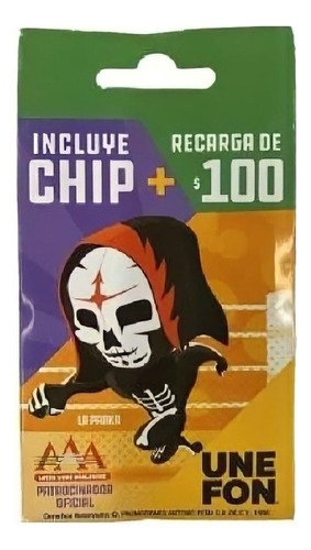 2 Chips Unefon Con Recarga De Multiregión