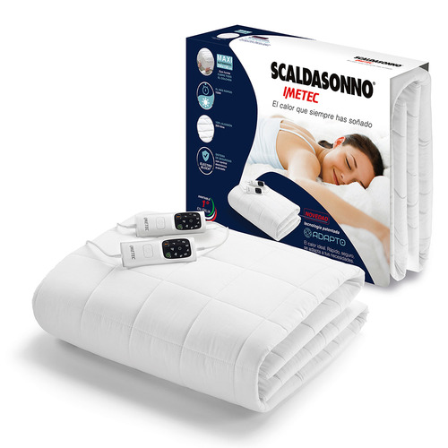 Calientacama 2.5 Plazas King 200x180cm Maxi Cotton Adapto Blanco