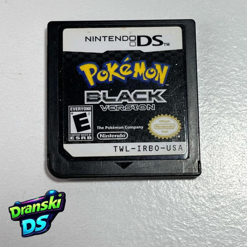Pokémon Black Ds (encarte Reimpresso Leia) (Usado)