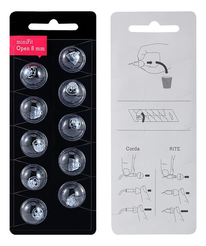 Domo Para Audífonos Oticon Minifit De 8 Mm Abierto (paquete