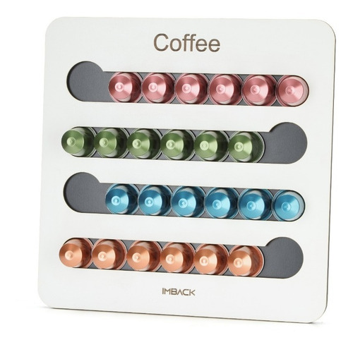 Imagen 3 de 7 de Portacapsulas De Cafe Para Nespresso Organizador 24 Capsulas