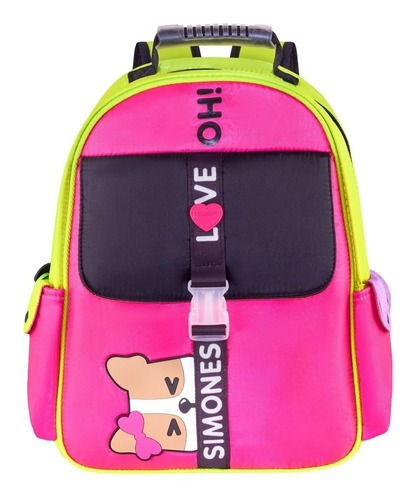 Mochila Simones, 16 Pulgadas, Neopren, Espalda,cresko, 12265 Color Fucsia