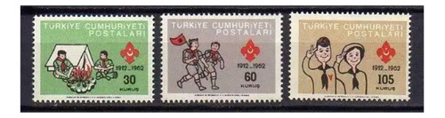 1962 Aniv Movimiento Boy Scouts - Turquía ( Sellos) Mint