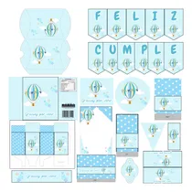 Comprar Kit Imprimible Cumpleaños,candy Bar Globo Personalizable