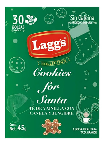 Té De Vainilla Canela Y Jengibre Colección Navideña Lagg's