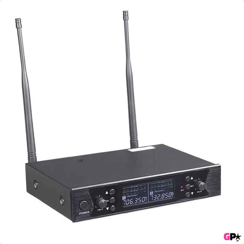 Micrófono Doble Inalambrico Uhf + 2 Pies 2 Pipetas + Estuche