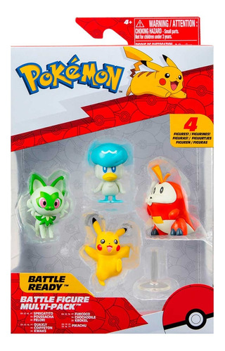 Pokémon Pikachu Sprigatito Fuecoco Quaxly +tarjeta De Regalo