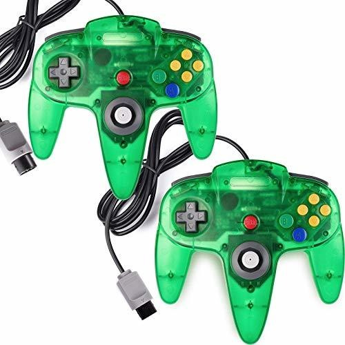 Controlador Clásico De 2 Paquetes Para Juegos N64, Miadore C