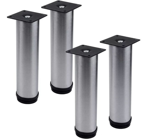 Set 4 Patas De Acero Inoxidable Para Mueble 50mmx200mm