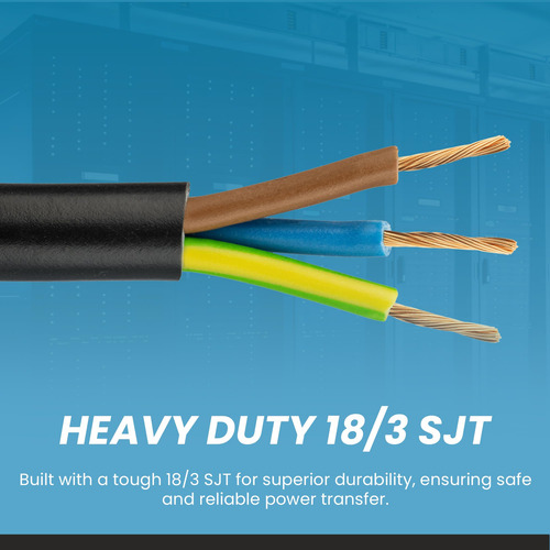 Cable De Alimentación C14 A Ángulo Recto C15 18 3 Sjt 183 Cm