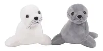 Comprar Foca De Peluche 30 Cm Importado Gris O Blanco Divina Foca