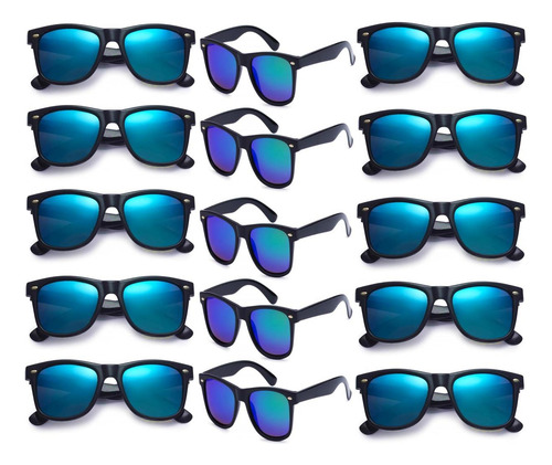 Fsmiling Paquete De 15 Gafas De Sol Azules Gafas De Sol A Gr