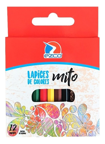 Pinturitas Lapices De Colores Cortos Mito X12 Ezco 40671