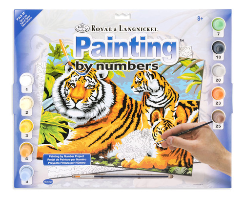 Langnickel Kit Pintura Numero Junior Tigre Cachorro
