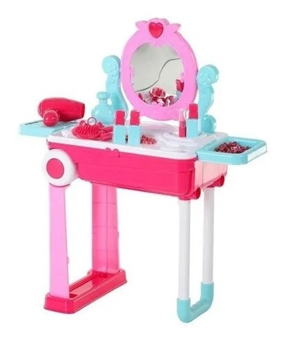 Set De Maquillaje Para Niña, Maleta Ruedas Tocador Infantil