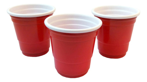 50 Vasos Plásticos Rojo 490cc O 16 Oz. Fiestas Y Cumpleaños