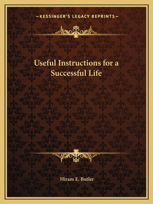 Libro Useful Instructions For A Successful Life - Butler,...