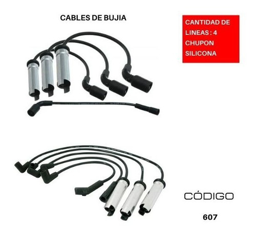 Cables De Bujia Daewoo Cielo 1.5l