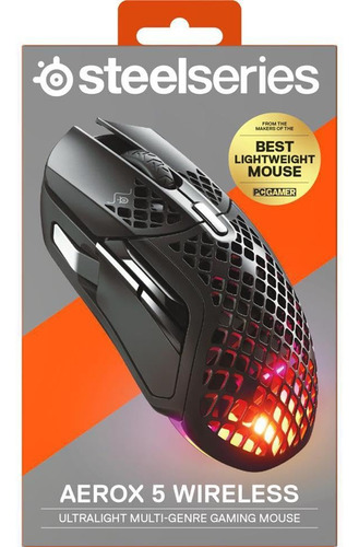 Ratón Para Juegos Steelseries Aerox 5 Inalámbrico Rgb 18k Dp