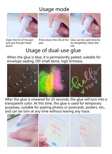 Lápiz Adhesivo (d) Way Glue Stick Pen Con Punta De Varios Ta