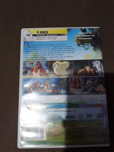 Dvd Mulan 1,2 A Bela E A Fera+dama E O Vagabundo Disney D31