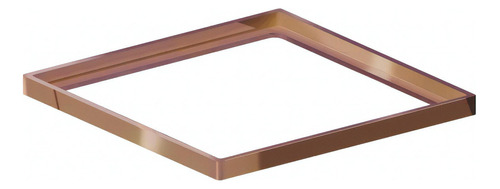 Porta Grelha Quadrado 15x15 Cm Red Gold Caixilho - Elleve