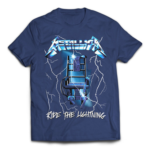 Camiseta Metallica  Ride The Lightning Cobalt Rock Activity