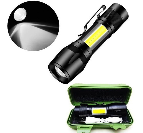 2 Mini Lanterna Iluminação Luz Led Lateral Portátil Usb