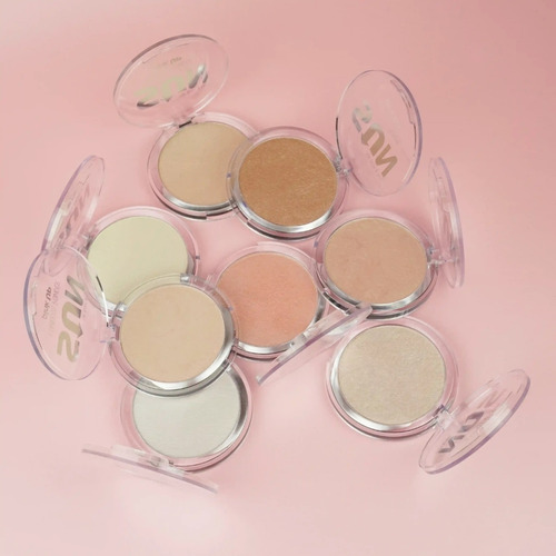 Pink Up Iluminador En Polvo Compact, Alta Pingmentación Glow