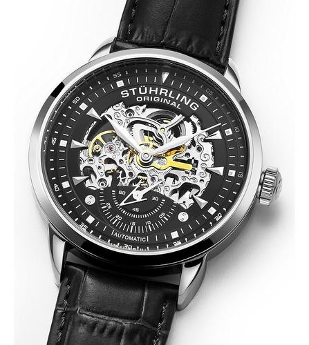 Stuhrling Original Reloj Automático Esqueleto - Negro ...