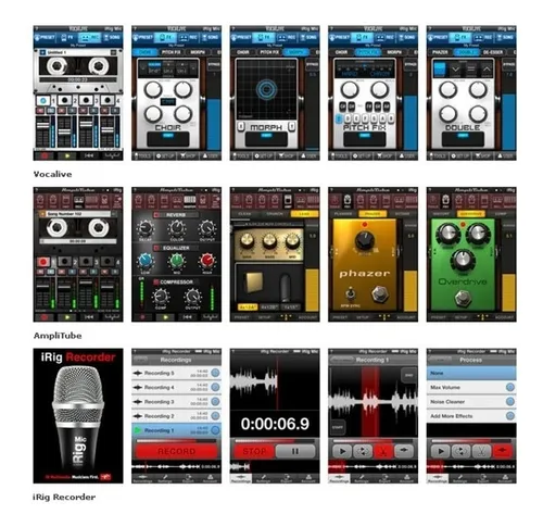 Conect Guitarra iPhone iPad iPod Amplitube Irig