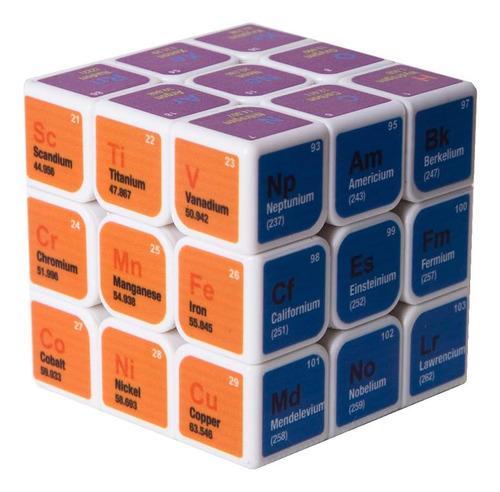 Speed Cube 3x3x3 Elementos Químicos Cubo Mágico,juguetes E