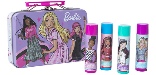 Set Labial Bálsamo Juego 5 Piezas De Sabor Barbie