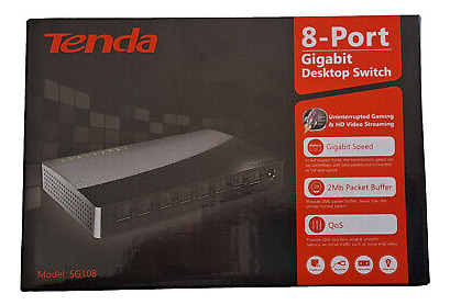 Switch Gigabit | 8 Puertos | Sg108 | Tenda