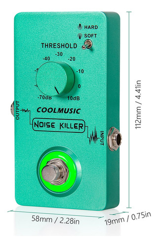 Pedal De Efecto Coolmusic Noise Killer True Bypass Noise
