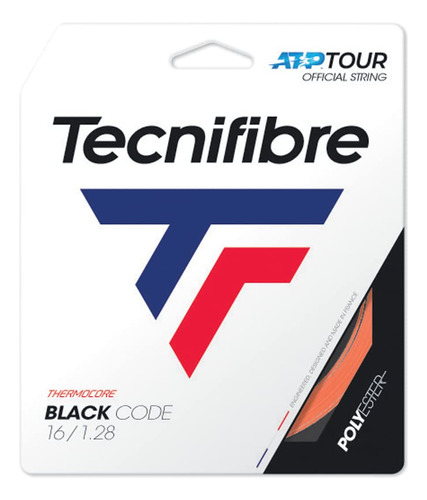 Tecnifibre Juego De Cuerdas De Tenis Black Code (fire) (0.6.