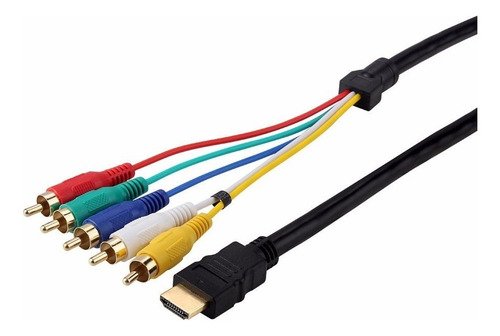 Cable Hdmi A 5 Rca Handy Componente Video Audio Av Ps3 Pc
