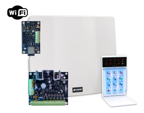 Imagen 2 de 9 de Alarma Casa Domiciliaria Cableada Central Wifi + Teclado Led
