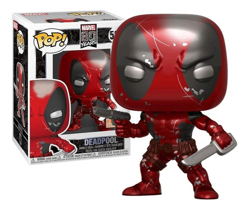 Boneco Funko Pop Deadpool 590 Bobble Head - Marvel 80 Anos 