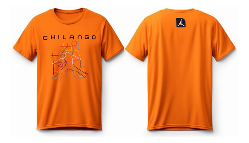 Playera Hombre Chilango Cdmx Naranja Talla ( L )