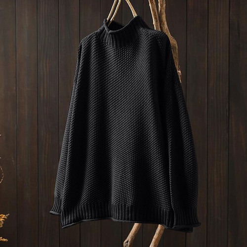 A Jersey Para Mujer, Cuello En V, Manga Larga Y Talla