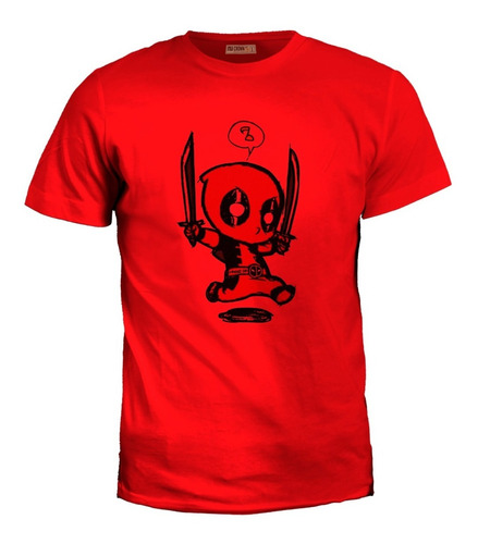 Camiseta Estampada Deadpool Chibi  Irk
