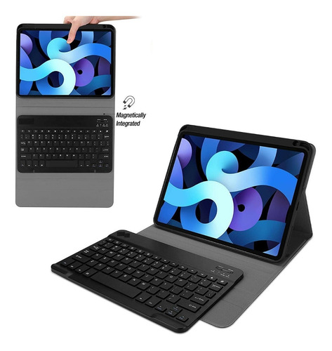Imagen 2 de 6 de Carcasa Soft Con Teclado Español Para iPad Air 10.9 5 Gen