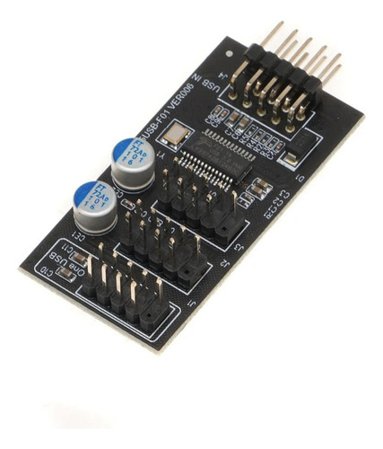 Placa Base Usb 2.0 De 9 Pines, Conector De Concentrador De