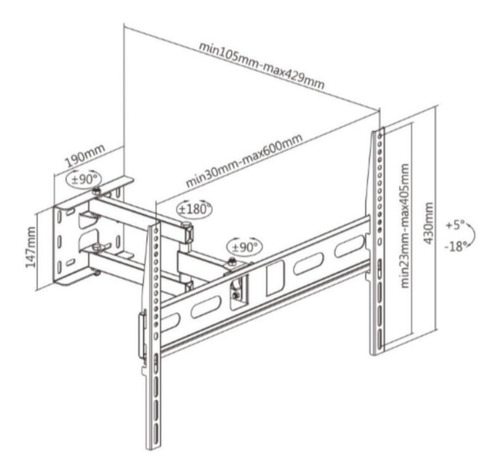 Soporte Movil Para Tv Pantalla Lcd De 32 A 70 Pulgadas